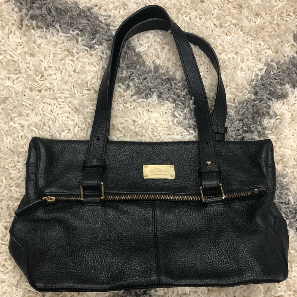 Like New L.L. Bean Black Leather Purse